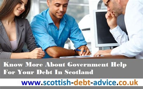 Debt help and advice in Scotland .